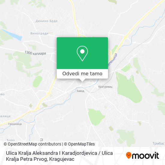 Ulica Kralja Aleksandra I Karadjordjevica / Ulica Kralja Petra Prvog mapa