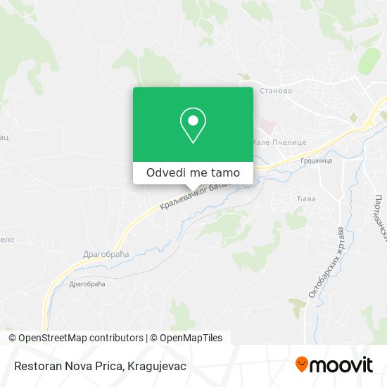 Restoran Nova Prica mapa