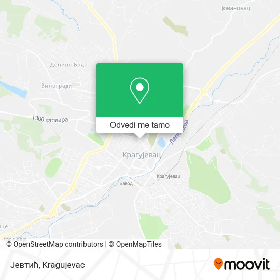 Јевтић mapa