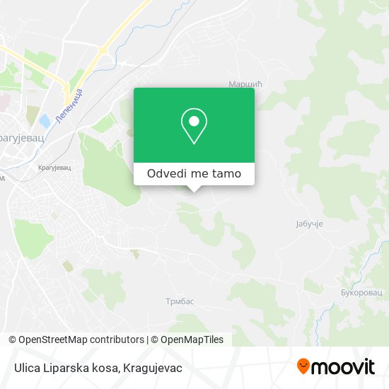 Ulica Liparska kosa mapa