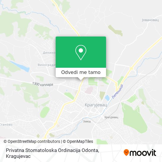 Privatna Stomatoloska Ordinacija Odonta mapa