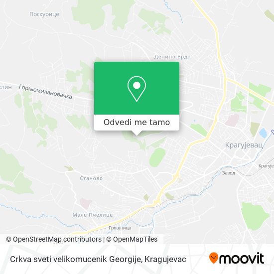 Crkva sveti velikomucenik Georgije mapa