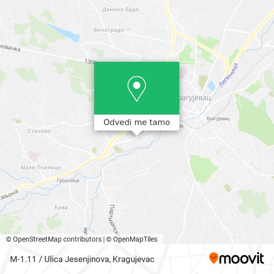 M-1.11 / Ulica Jesenjinova mapa