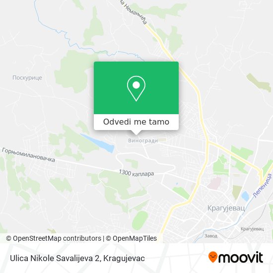 Ulica Nikole Savalijeva 2 mapa