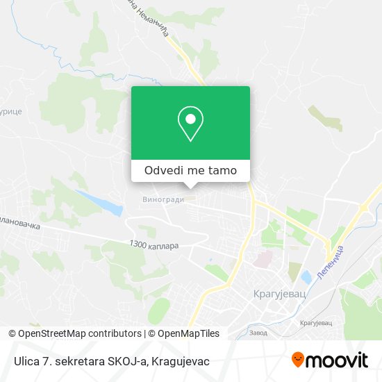 Ulica 7. sekretara SKOJ-a mapa