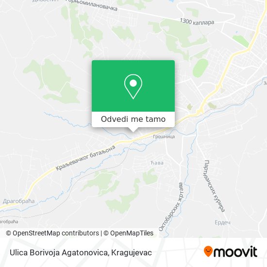 Ulica Borivoja Agatonovica mapa