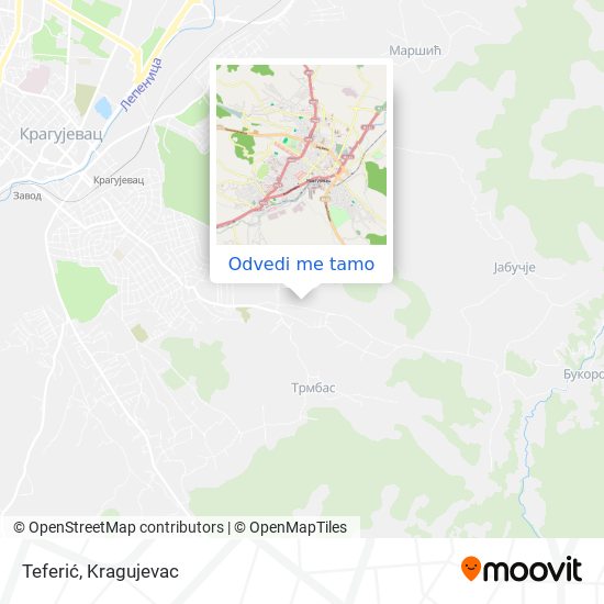 Teferić mapa