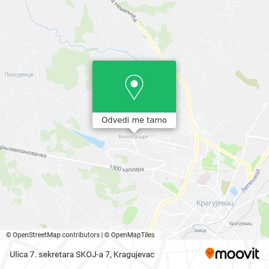 Ulica 7. sekretara SKOJ-a 7 mapa