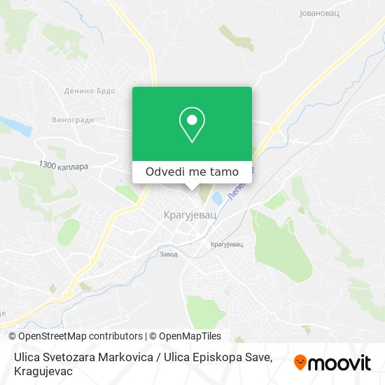 Ulica Svetozara Markovica / Ulica Episkopa Save mapa