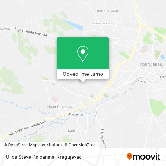 Ulica Steve Knicanina mapa