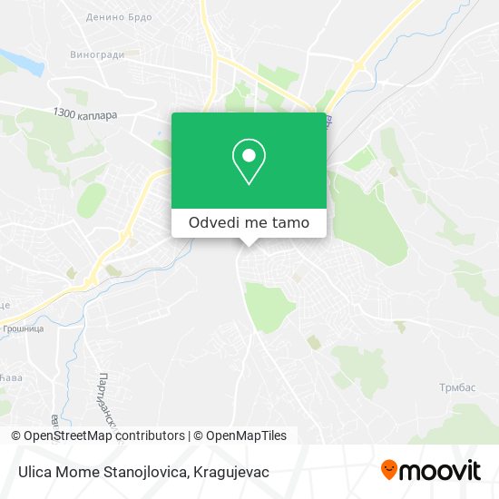 Ulica Mome Stanojlovica mapa