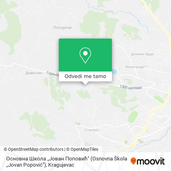 Основна Школа ,,Јован Поповић'' (Osnovna Škola ,,Jovan Popović'') mapa