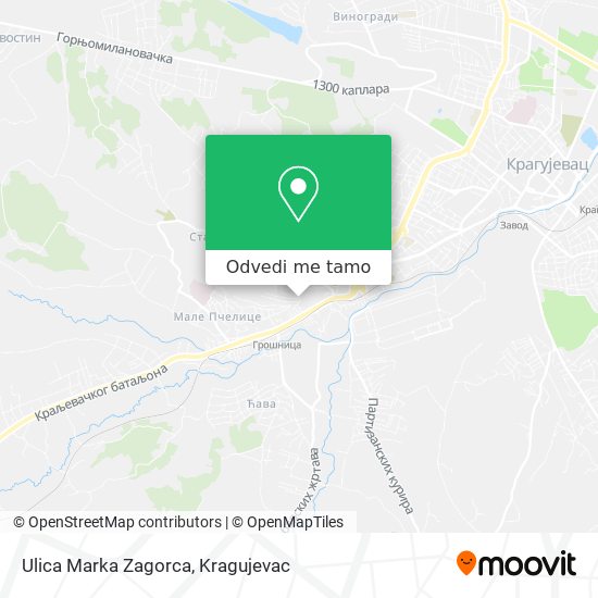 Ulica Marka Zagorca mapa