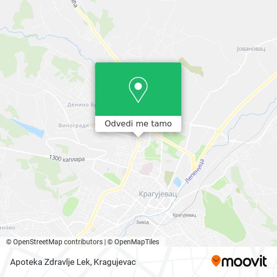 Apoteka Zdravlje Lek mapa