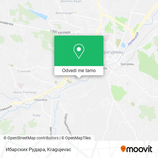 Ибарских Рудара mapa