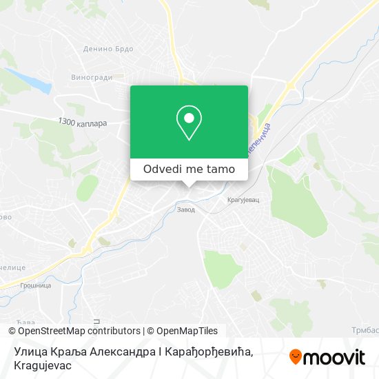 Улица Краља Александра I Карађорђевића mapa