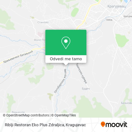 Riblji Restoran Eko Plus Zdraljica mapa