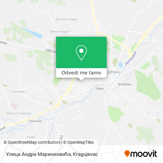 Улица Андре Маринковића mapa