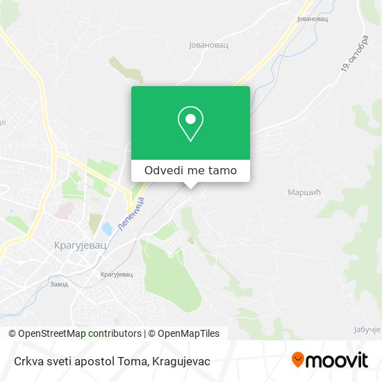 Crkva sveti apostol Toma mapa