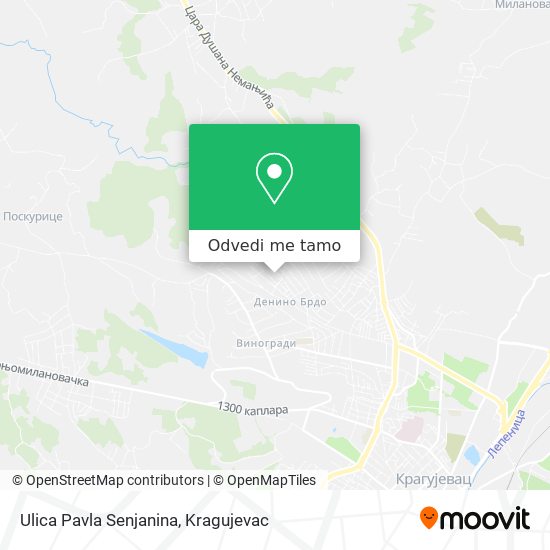 Ulica Pavla Senjanina mapa