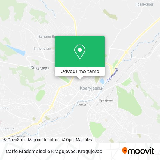 Caffe Mademoiselle Kragujevac mapa