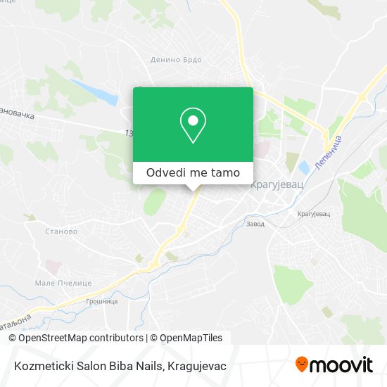 Kozmeticki Salon Biba Nails mapa