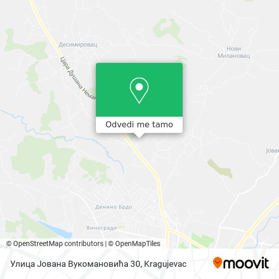 Улица Јована Вукомановића 30 mapa