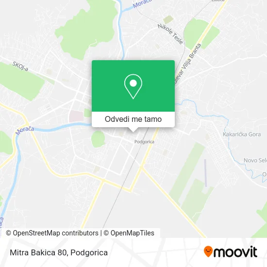 Mitra Bakica 80 mapa