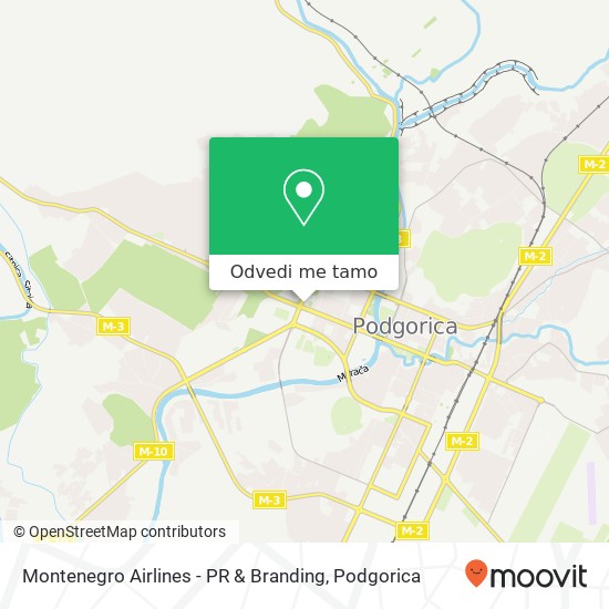 Montenegro Airlines - PR & Branding mapa