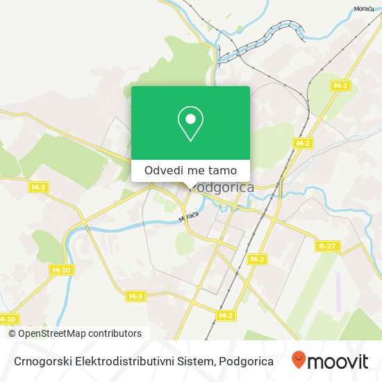 Crnogorski Elektrodistributivni Sistem mapa