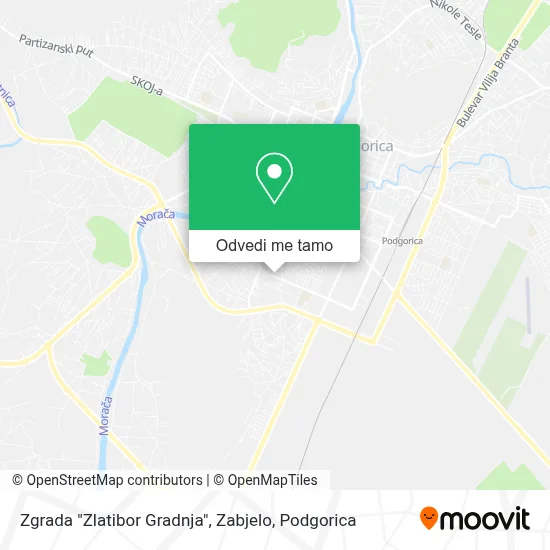 Zgrada "Zlatibor Gradnja", Zabjelo mapa