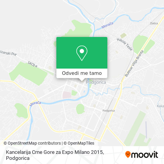 Kancelarija Crne Gore za Expo Milano 2015 mapa