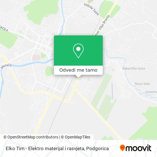 Elko Tim - Elektro materijal i rasvjeta mapa