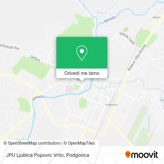 JPU Ljubica Popovic Vrtic mapa