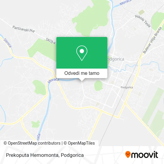 Prekoputa Hemomonta mapa
