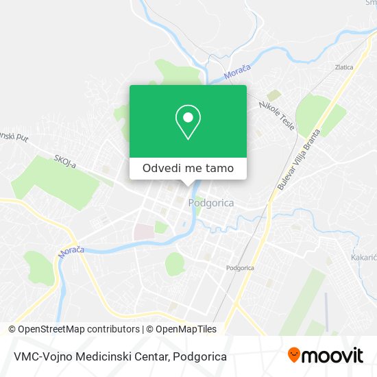 VMC-Vojno Medicinski Centar mapa