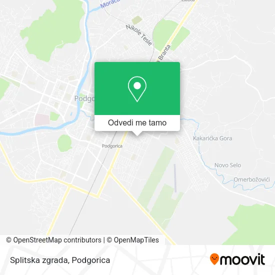 Splitska zgrada mapa