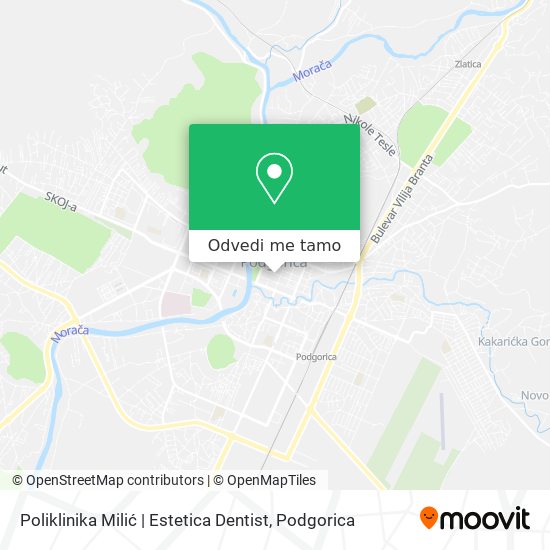 Poliklinika Milić | Estetica Dentist mapa