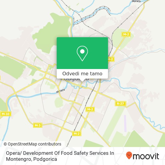 Opera/ Development Of Food Safety Services In Montengro mapa