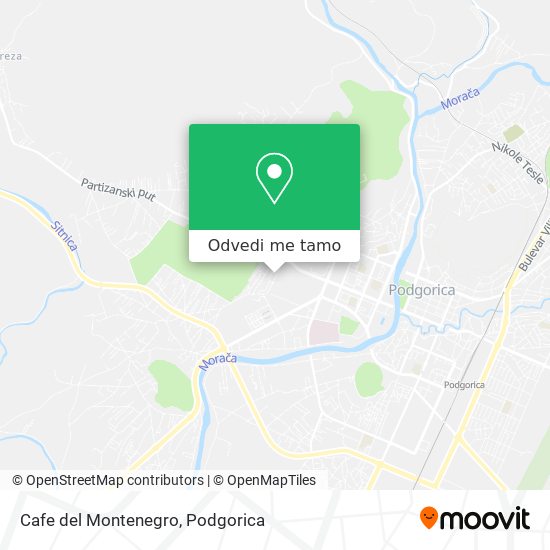 Cafe del Montenegro mapa