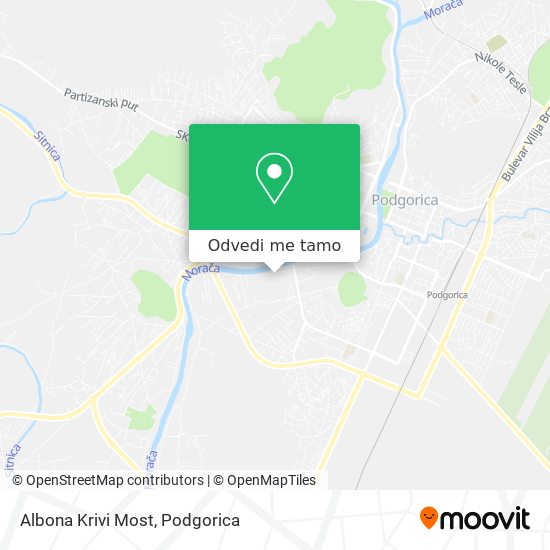 Albona Krivi Most mapa