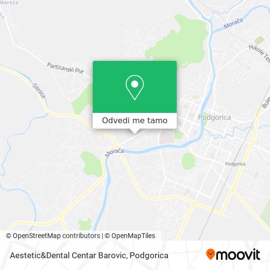 Aestetic&Dental Centar Barovic mapa