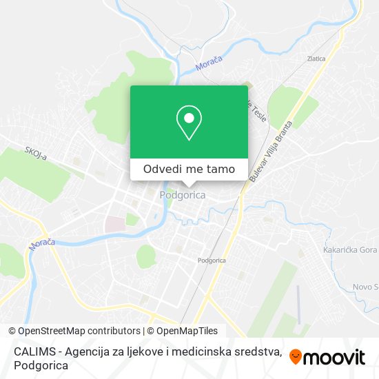 CALIMS - Agencija za ljekove i medicinska sredstva mapa