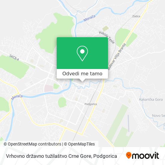 Vrhovno državno tužilaštvo Crne Gore mapa