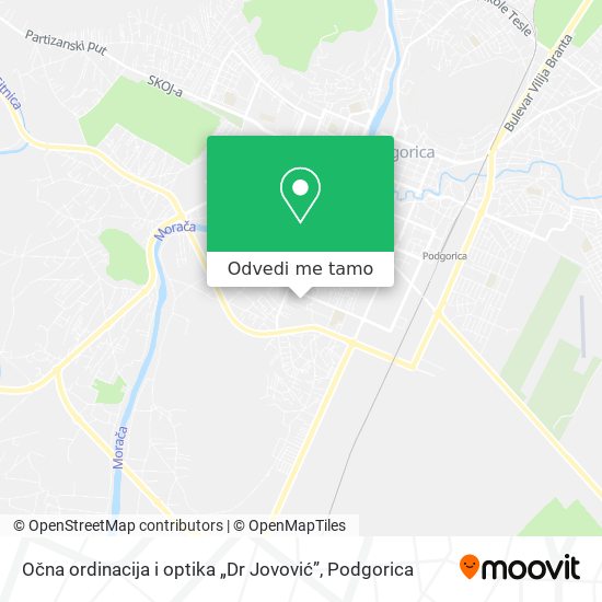 Očna ordinacija i optika „Dr Jovović” mapa