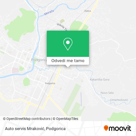 Auto servis Mraković mapa