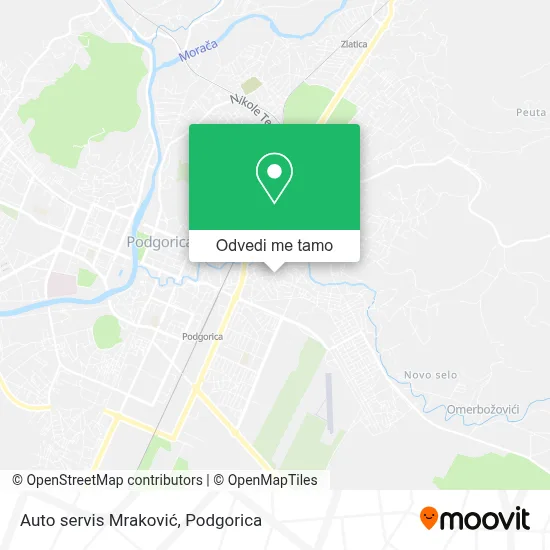 Auto servis Mraković mapa