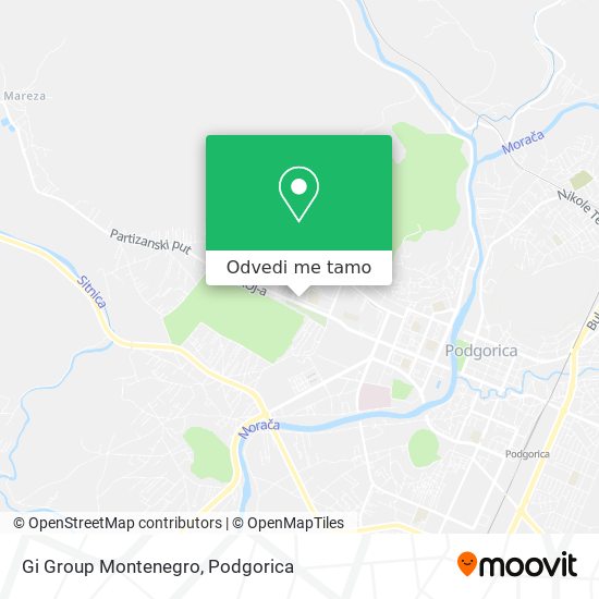 Gi Group Montenegro mapa