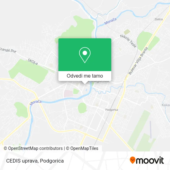 CEDIS uprava mapa