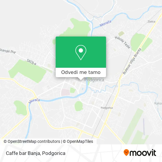 Caffe bar Banja mapa